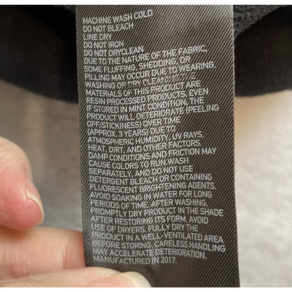 Uniqlo Womens Teddy Fleece Hoodie Jacket Sz S Black Full Zip Sherpa Pockets Cozy - Picture 5 of 9